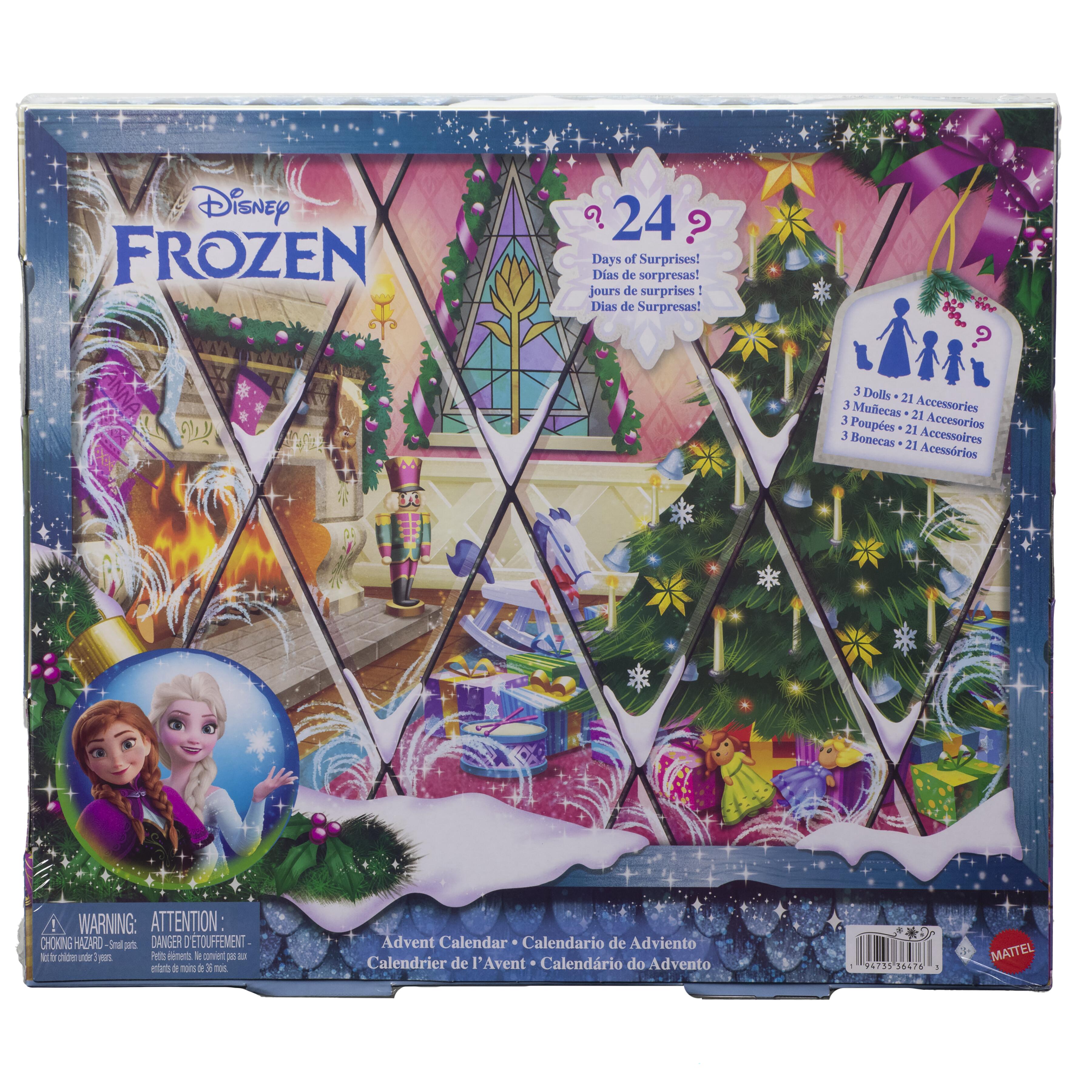 Mattel Disney Frozen Small Doll Advent Calendar with 24 Surprises