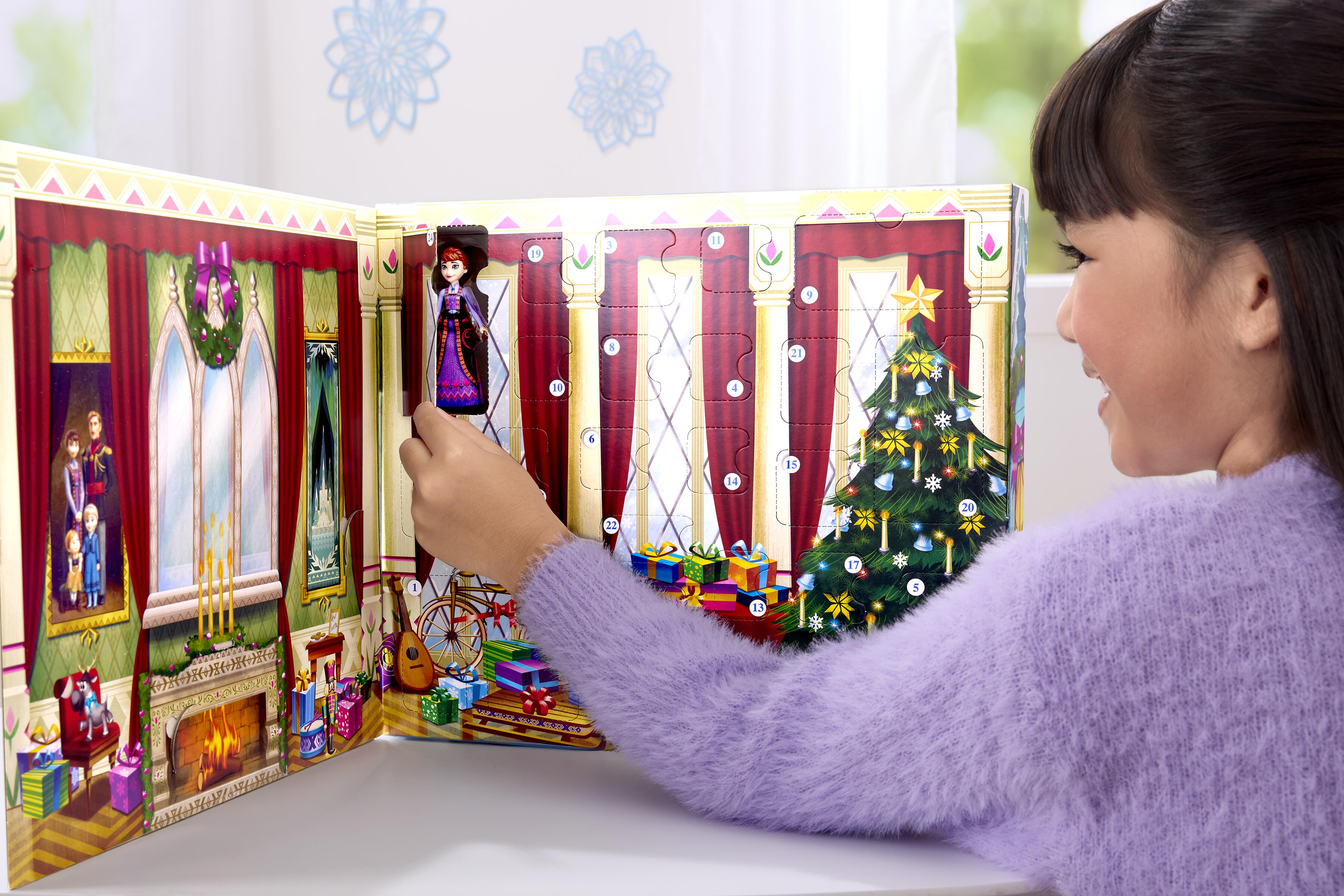 Mattel Disney Frozen Small Doll Advent Calendar with 24 Surprises