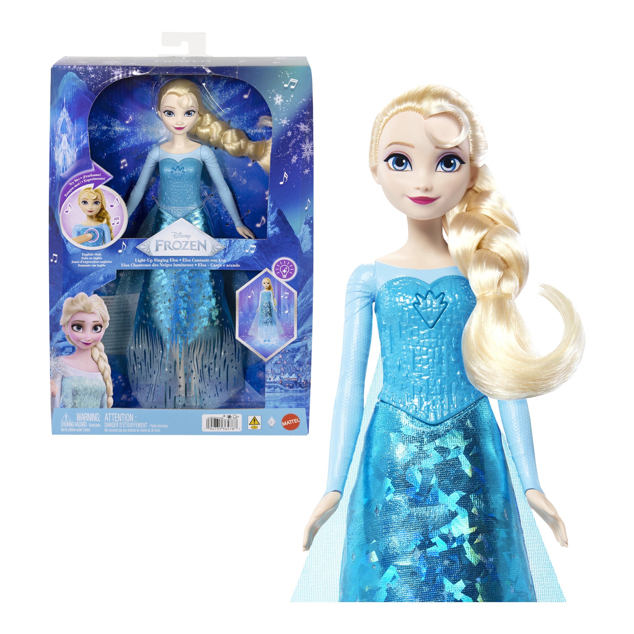 Disney Frozen Light-Up Singing Elsa Doll