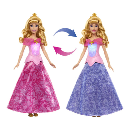 Disney Princess Aurora Pink to Blue Transforming Dress Fashion Doll with Lights