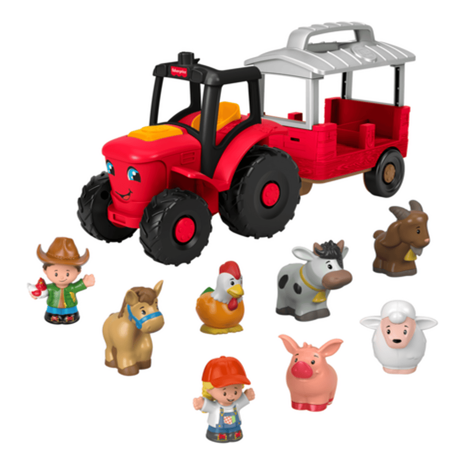 Mattel Little People Caring For Animals Tractor Gift Set