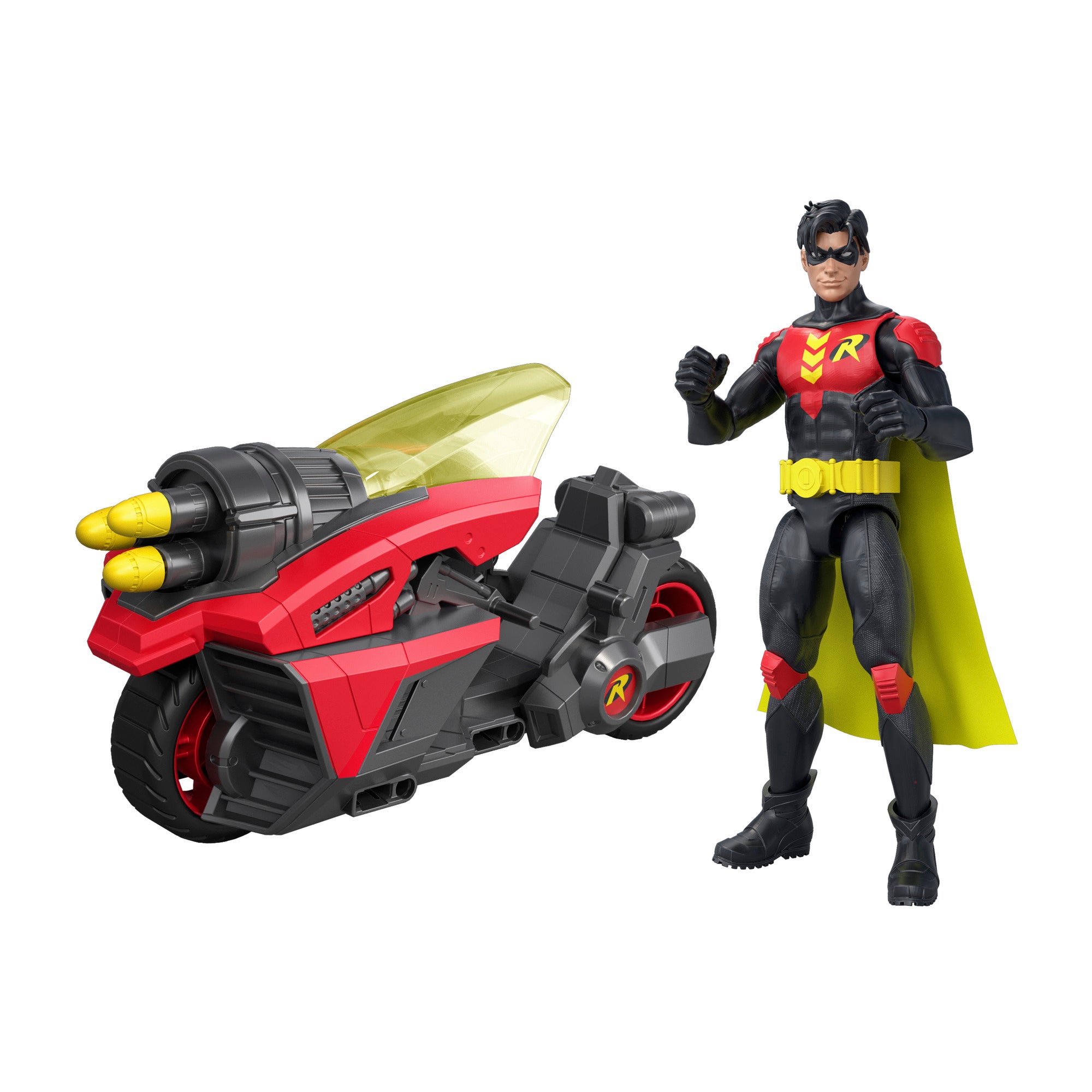 Mattel DC Robin 6.5-Inch Action Figure and Robin Cycle Vehicle