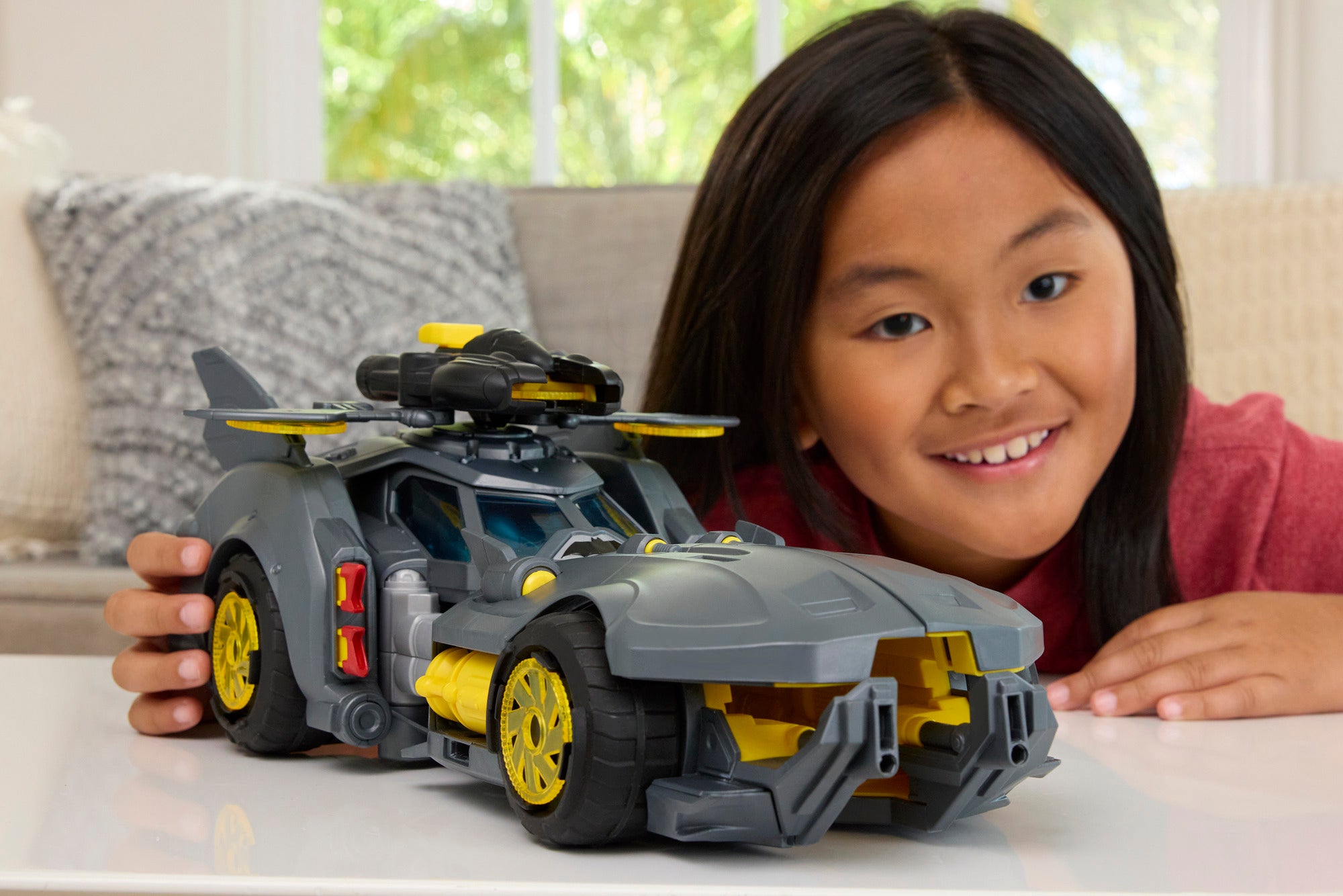 Mattel DC Premier Batmobile Vehicle with Bat-Drone