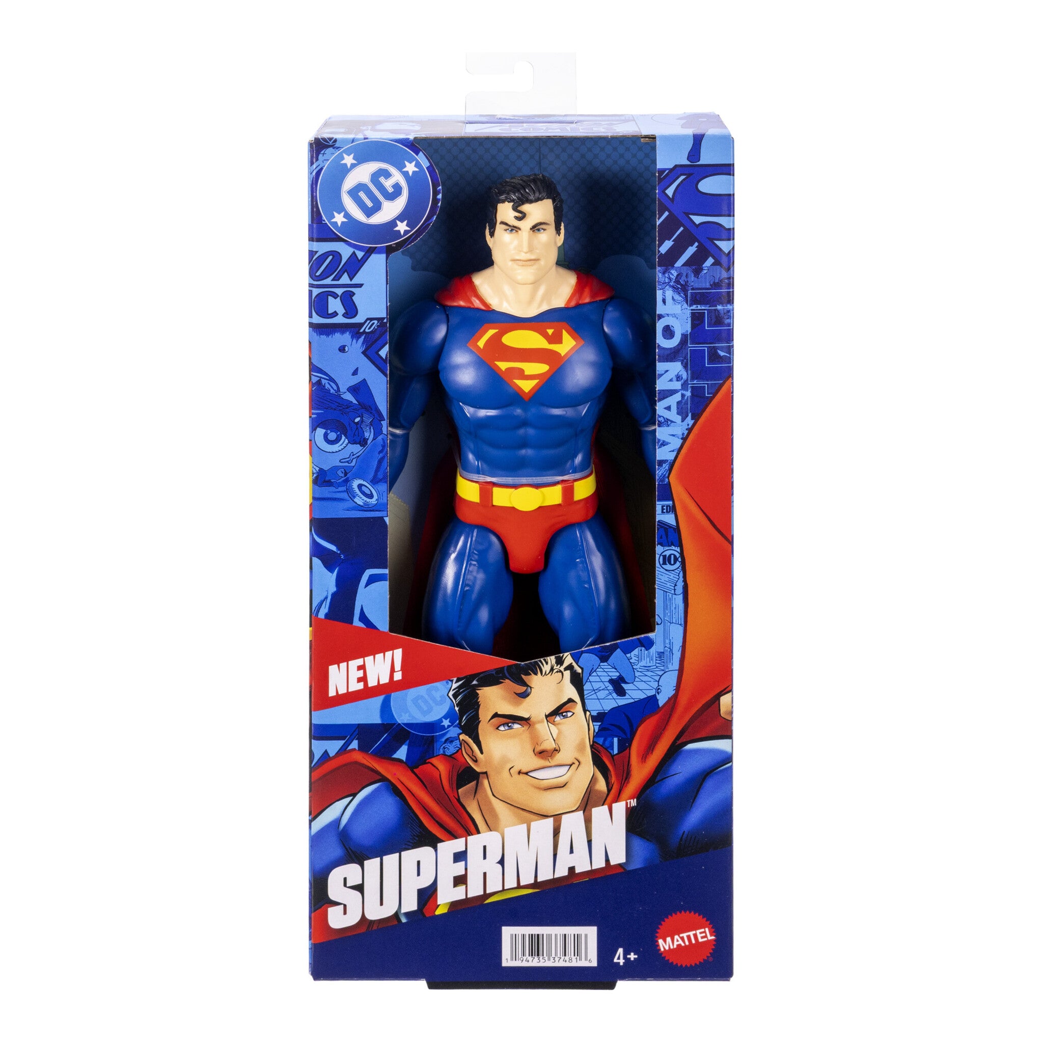 Mattel DC Superman 12-Inch Action Figure with Fabric Cape