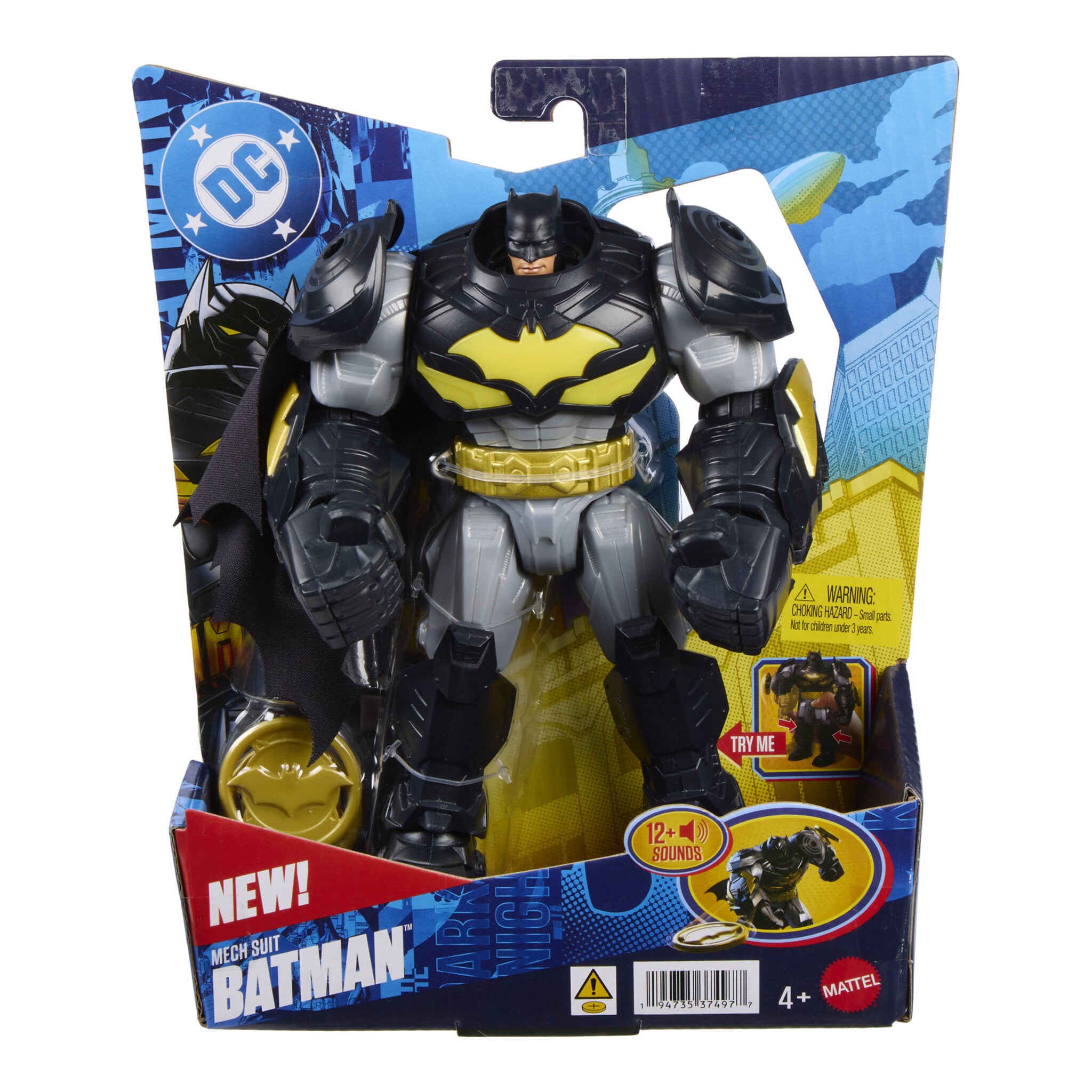 Mattel DC Mech Suit Batman Action Figure with Lights and Sounds