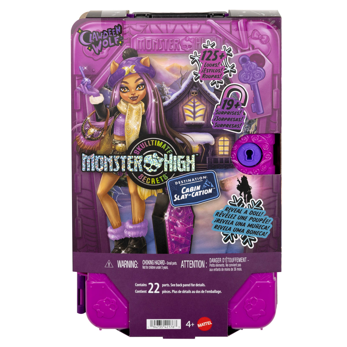 Monster High Skulltimate Secrets Cabin Slay-Cation Clawdeen Wolf Doll and Accessories