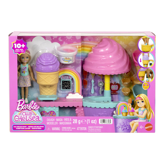 Barbie Club Chelsea Ice Cream Shop Playset with Doll and Accessories