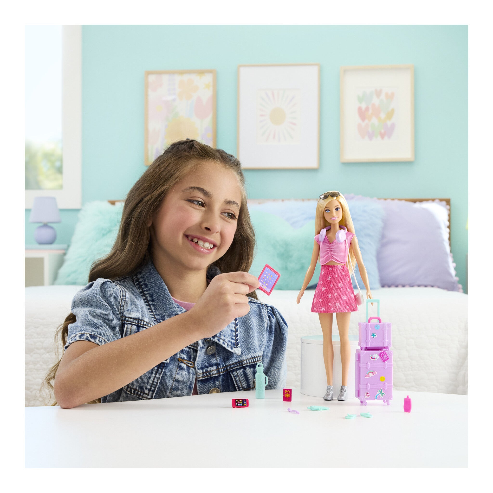 Barbie Limitless Adventure Malibu Fashion Doll with Travel Accessories
