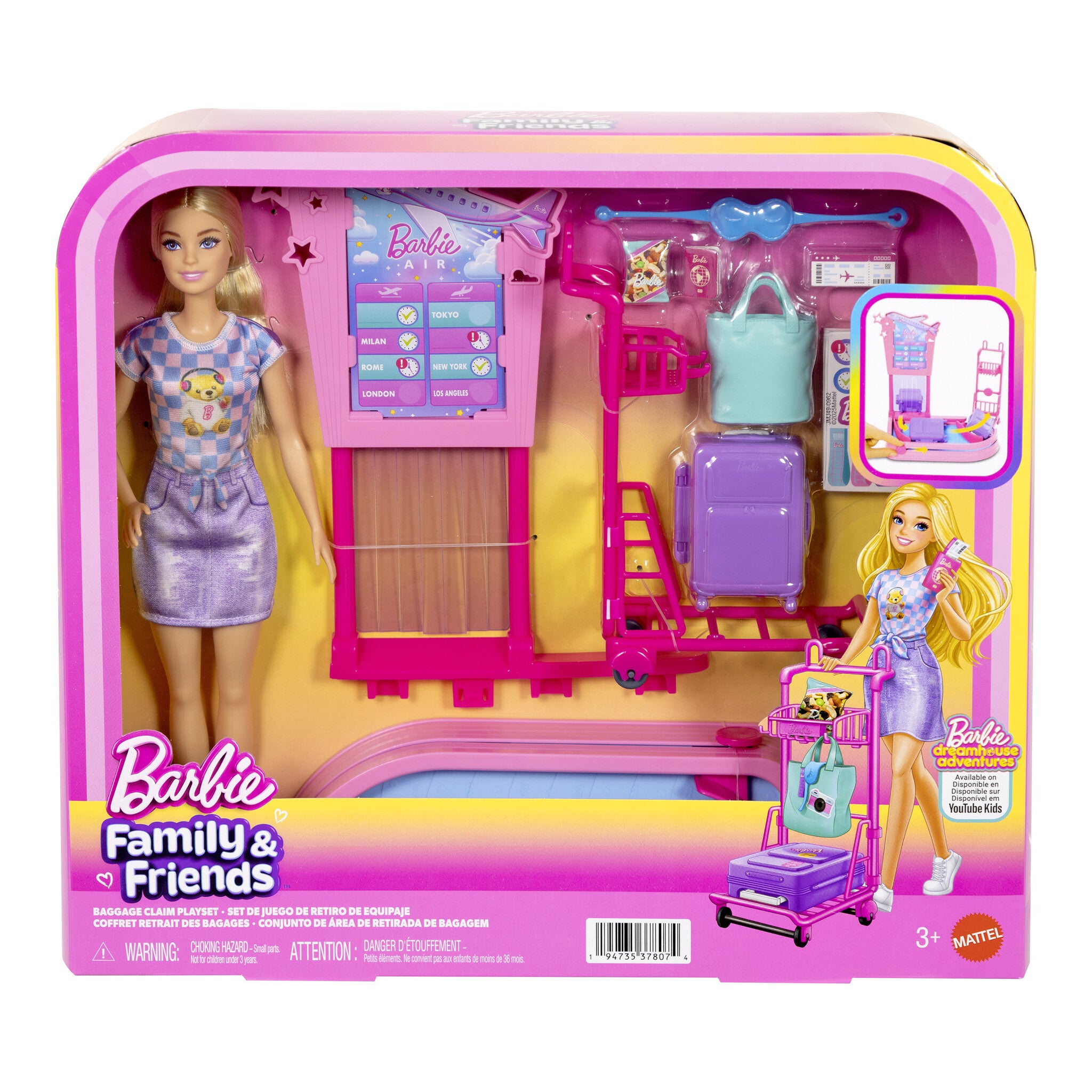 Barbie Malibu Limitless Adventure Baggage Claim Playset