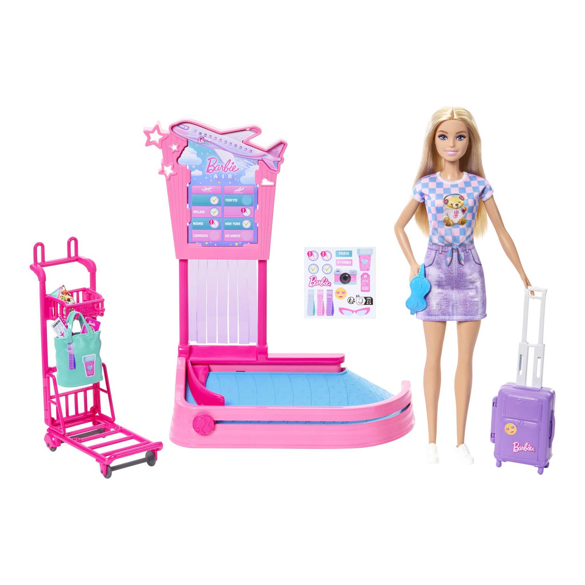 Barbie Malibu Limitless Adventure Baggage Claim Playset