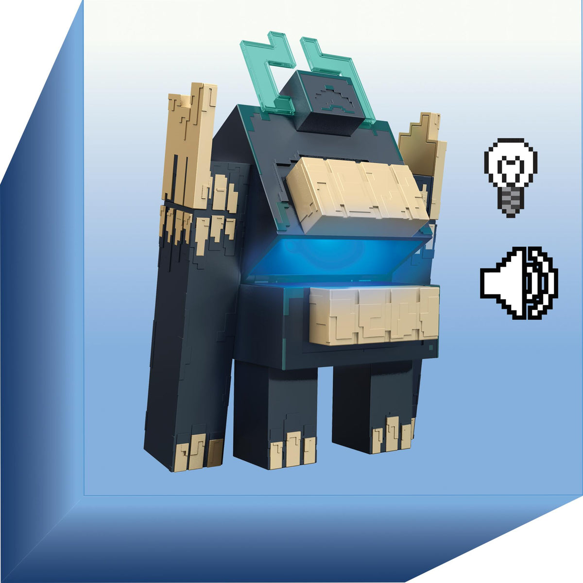 Minecraft Dungeons II Twisted Warden Feature Figure with Lights and Sounds