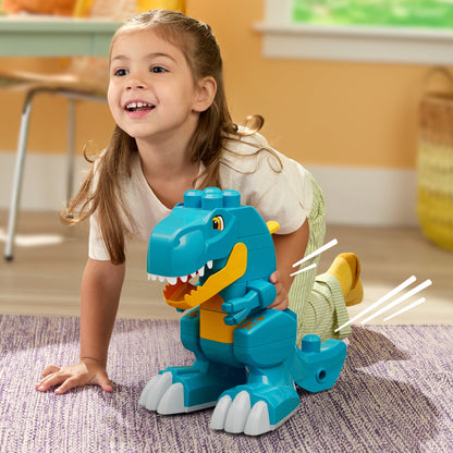 MEGA BLOKS Build & Chomp Dinosaur 3-in-1 Building Set, 25 Pieces