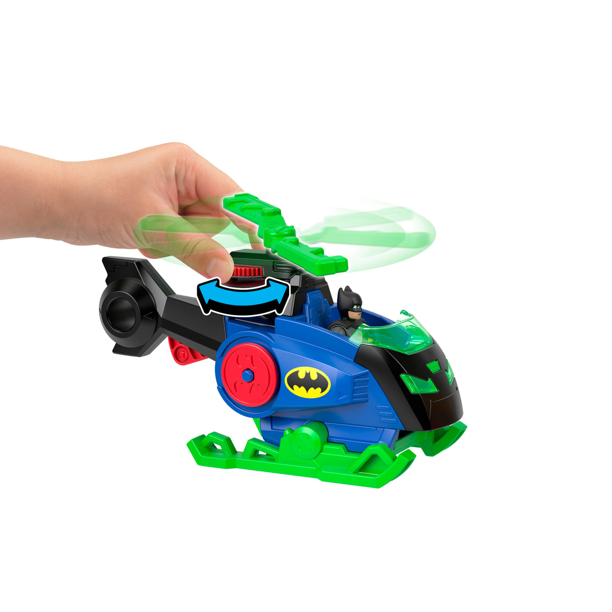 Imaginext DC Super Friends Batman Batcopter vs Man-Bat Set
