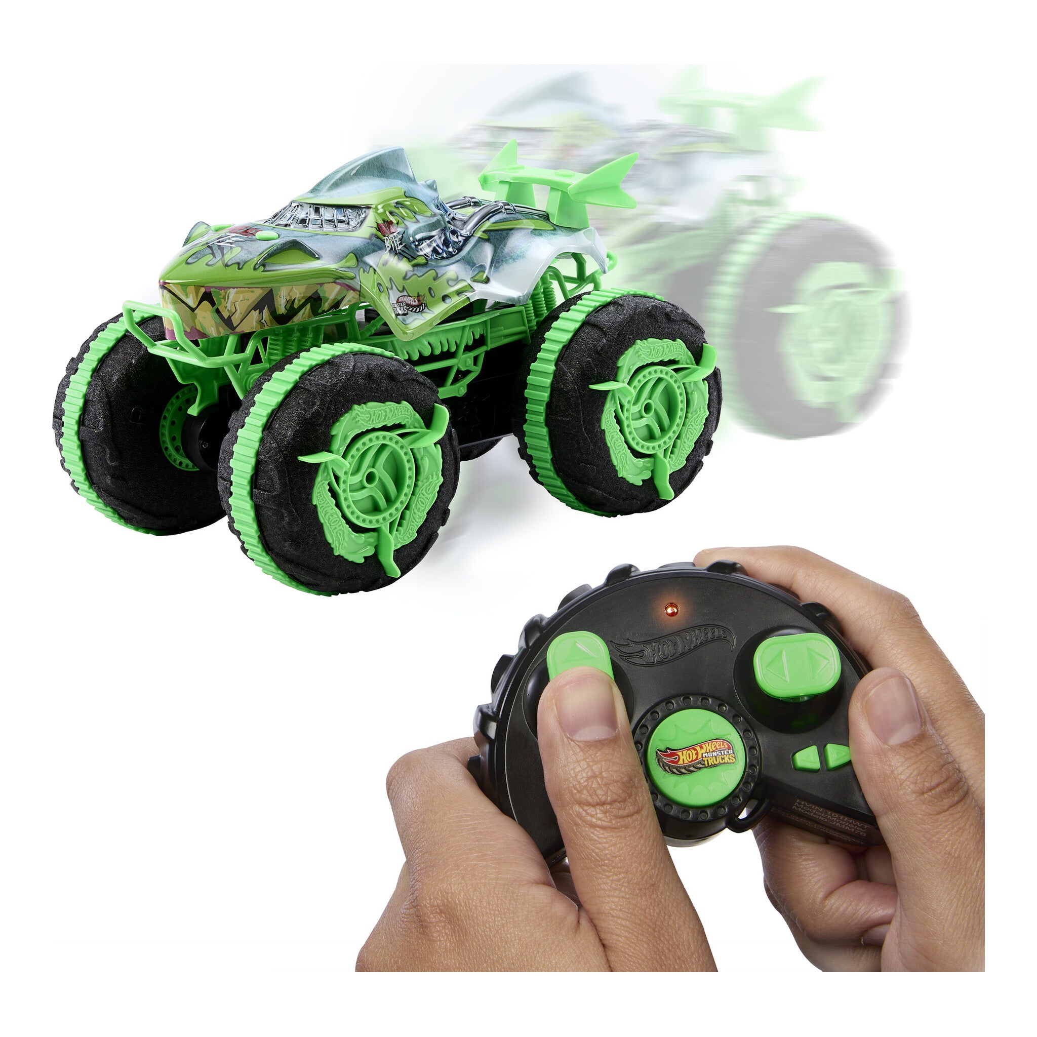Hot Wheels Monster Trucks Mutant Chaos Great Bite All-Terrain RC