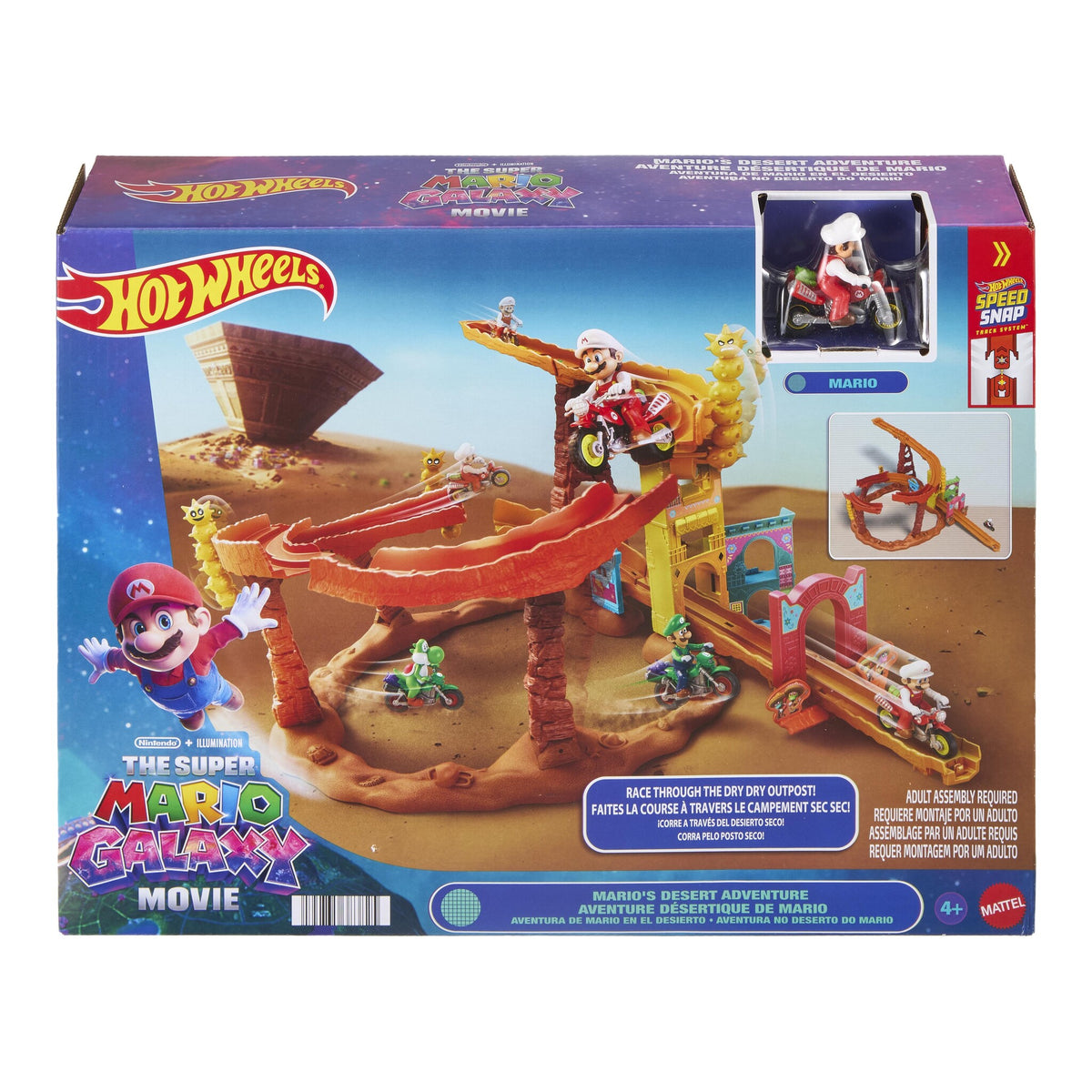 Hot Wheels Mario's Desert Adventure Playset