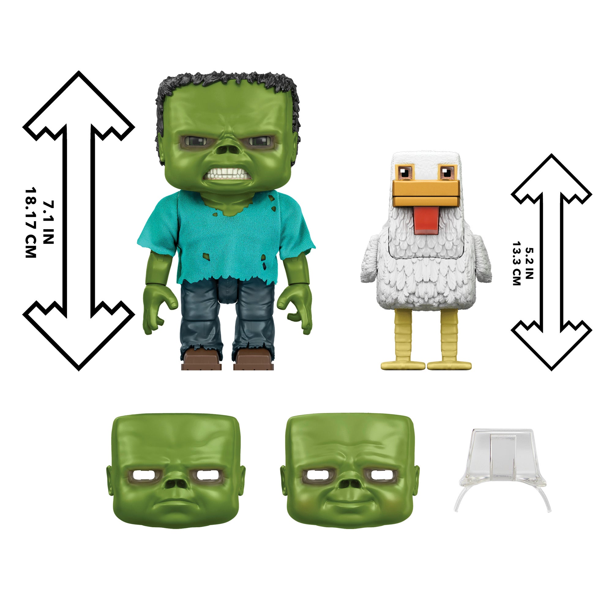 Mattel Minecraft: A Minecraft Movie Large Scale Chicken Jockey Figure Set