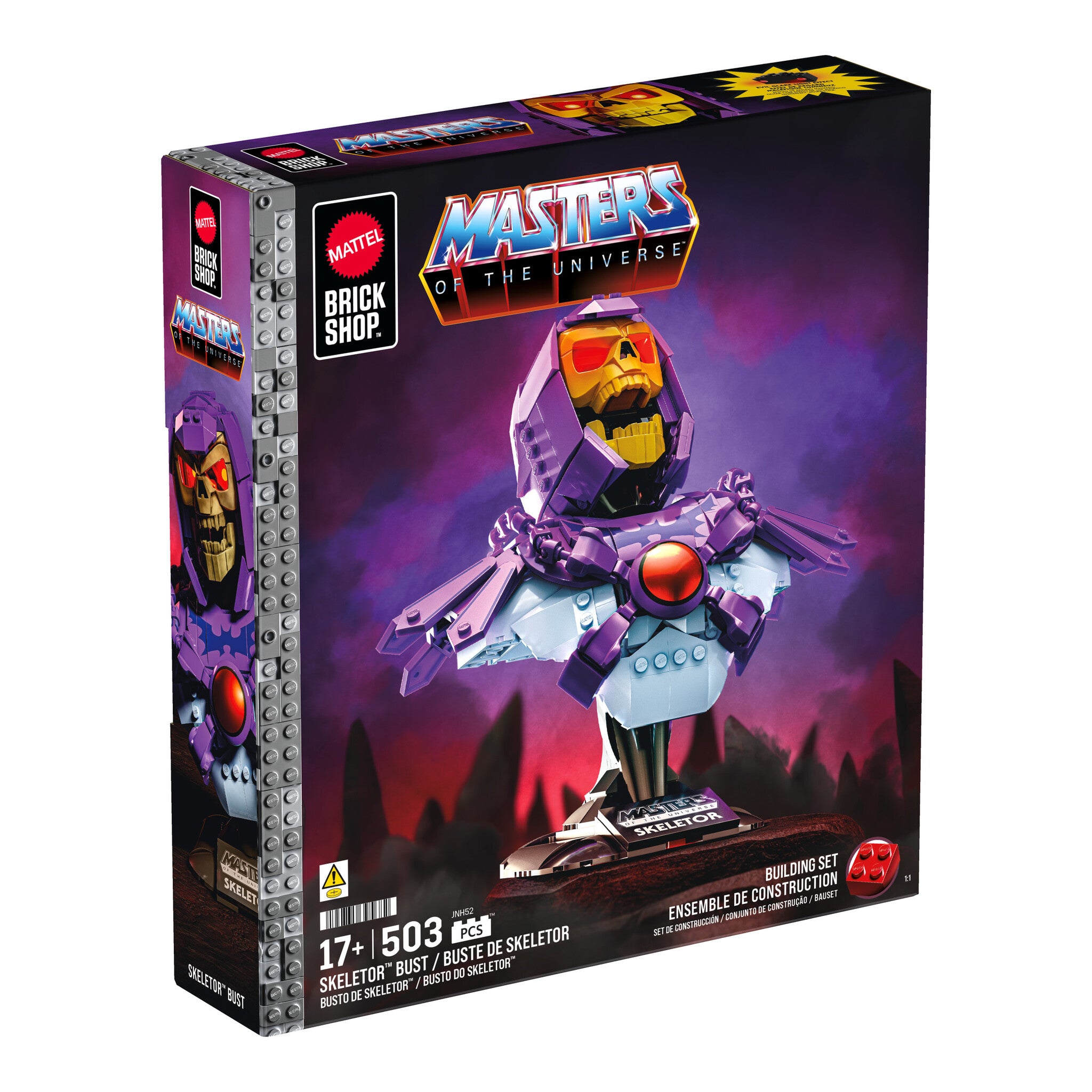 Mattel Brick Shop Masters of the Universe Skeletor Bust Building Set