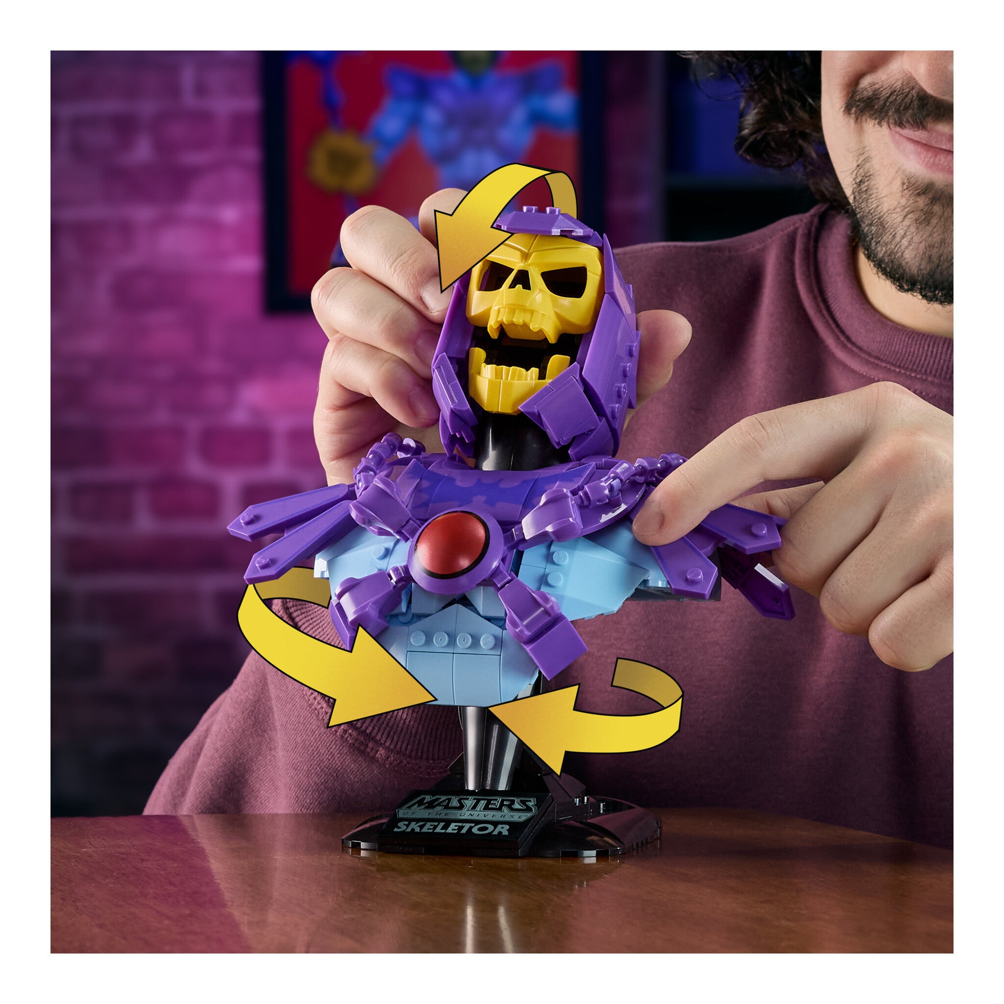 Mattel Brick Shop Masters of the Universe Skeletor Bust Building Set