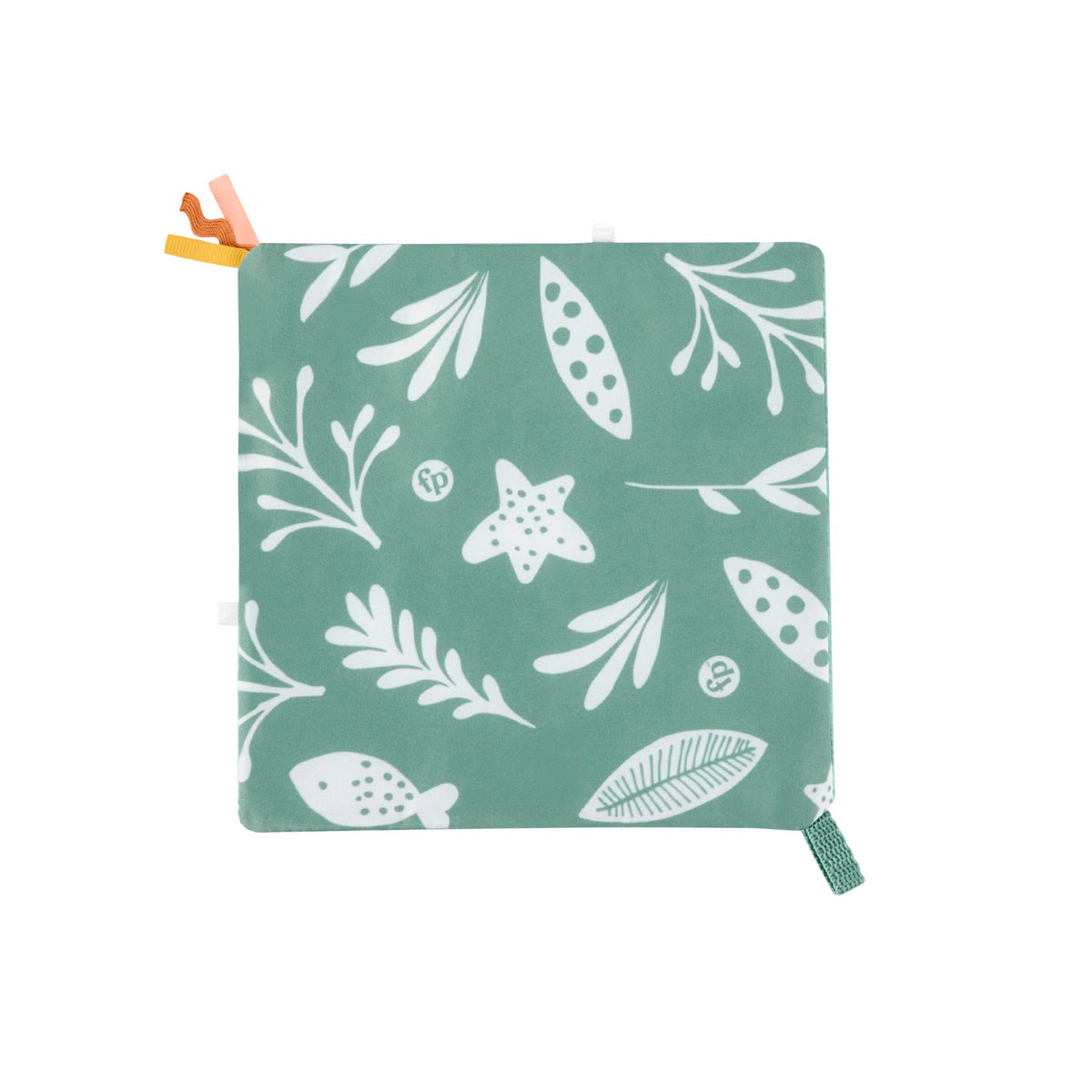 Green Sensimals crinkle panel with nature print