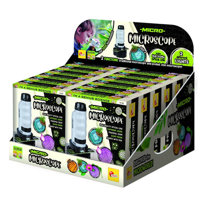 Lisciani I Am A Genius Mini Microscope - Portable High Quality Microscope For On The Go Science Discovery