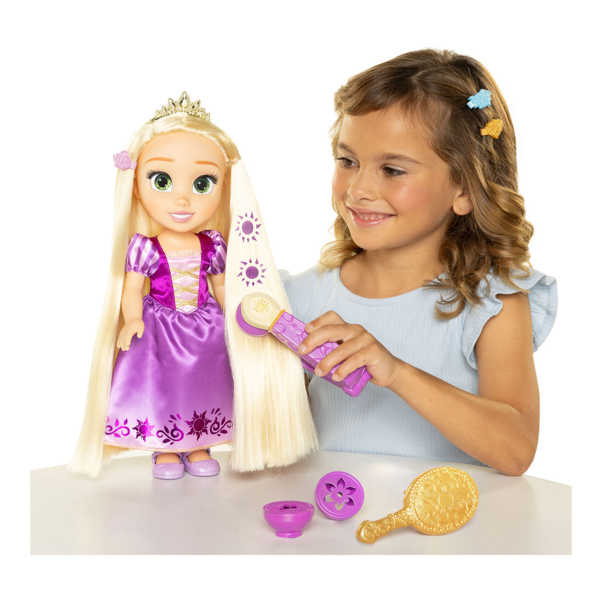 Disney Princess Magical Light & Style Rapunzel Doll