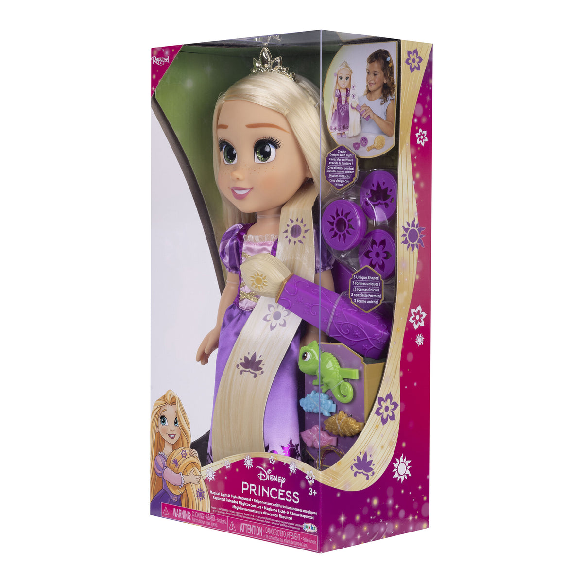 Disney Princess Magical Light & Style Rapunzel Doll