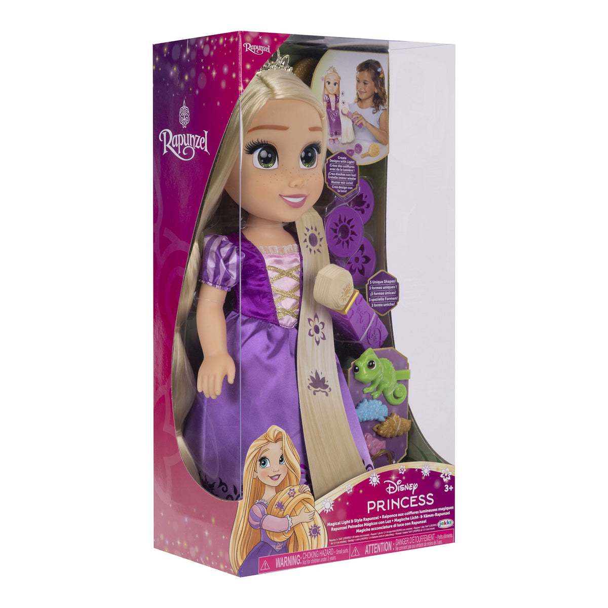 Disney Princess Magical Light & Style Rapunzel Doll