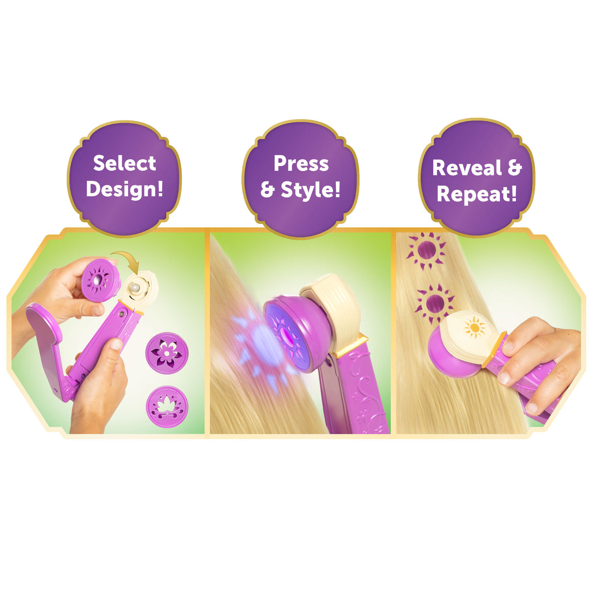Disney Princess Magical Light & Style Rapunzel Doll