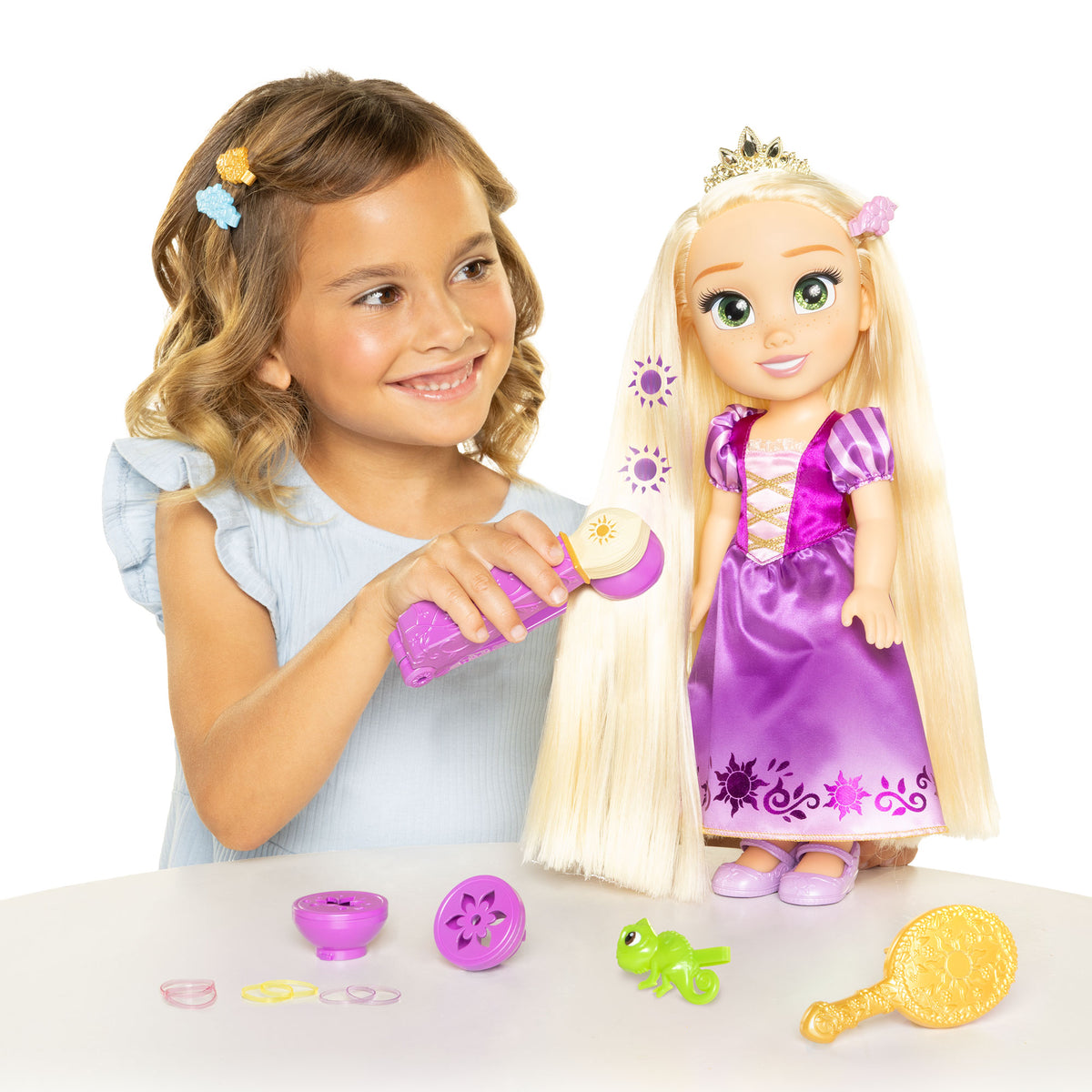 Disney Princess Magical Light & Style Rapunzel Doll