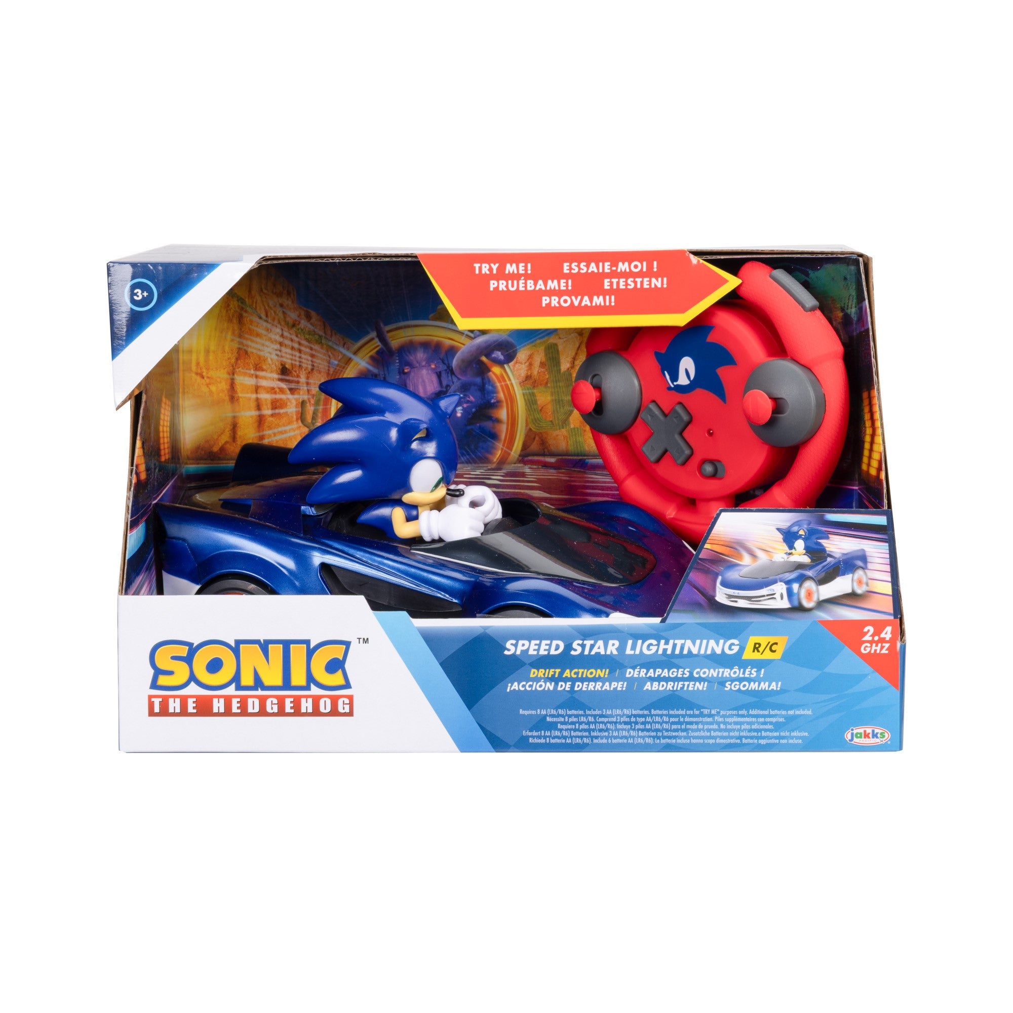 Sonic the Hedgehog Speed Star Lightning Drifting R/C Car