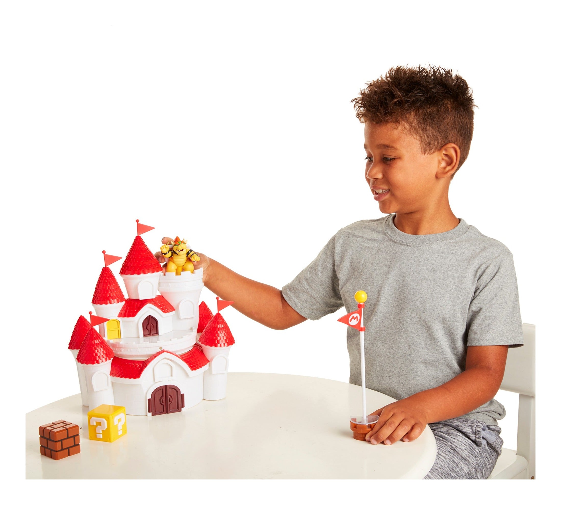 Super Mario Mushroom Kingdom Castle Playset with Bowser