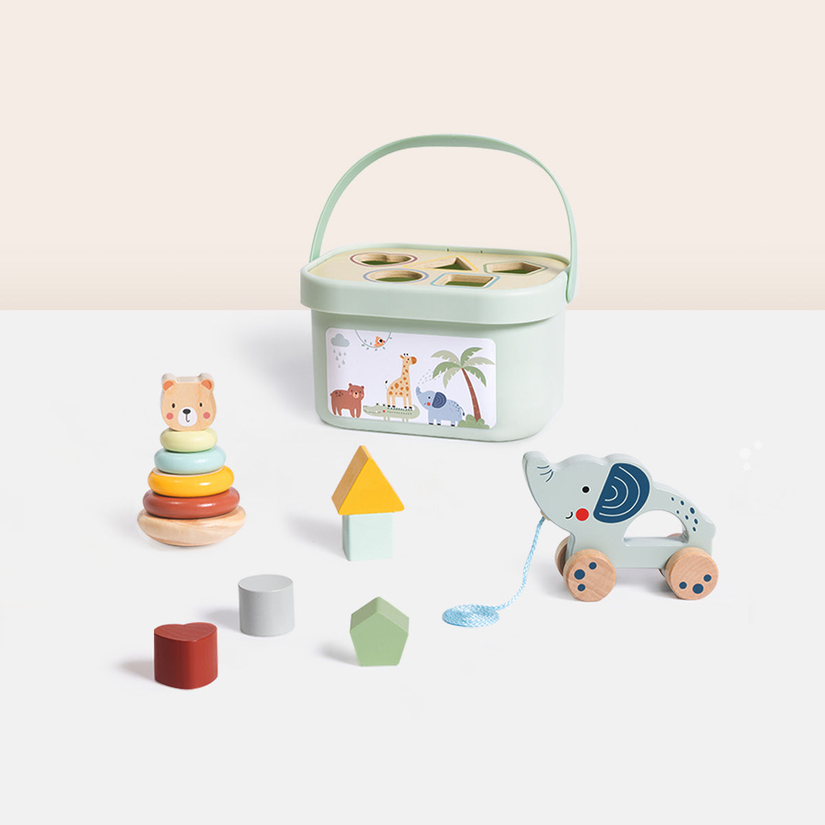 Tooky Toy My Forest Friends Wooden 3-in-1 Activity Toy Box