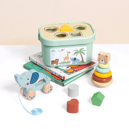 Tooky Toy My Forest Friends Wooden 3-in-1 Activity Toy Box