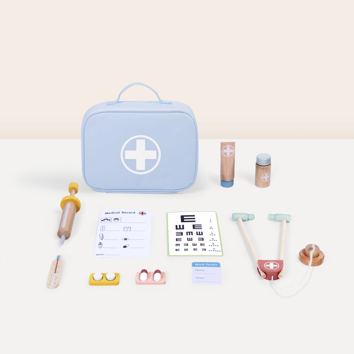 Tooky Toy Little Doctor Wooden Medical Role-Play Set