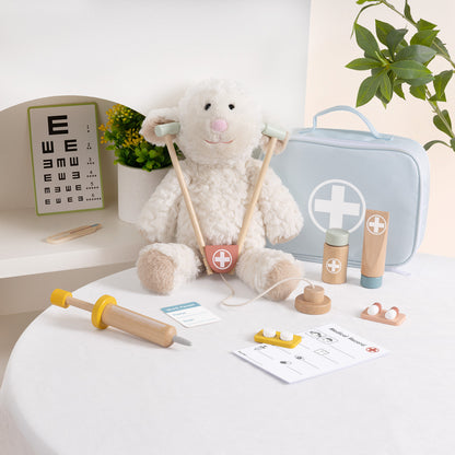 Tooky Toy Little Doctor Wooden Medical Role-Play Set