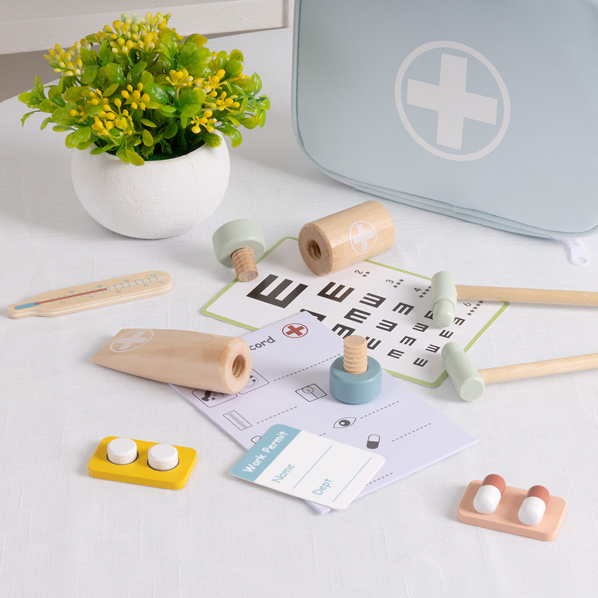Tooky Toy Little Doctor Wooden Medical Role-Play Set