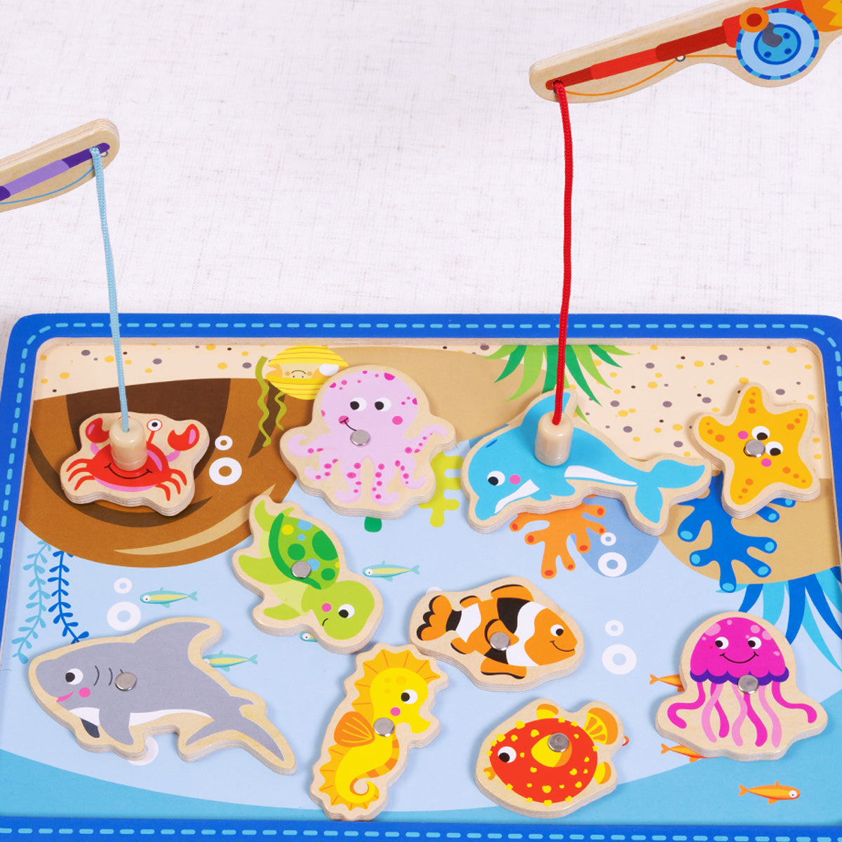 Tooky Toy Wooden Fishing Game