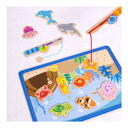 Tooky Toy Wooden Fishing Game