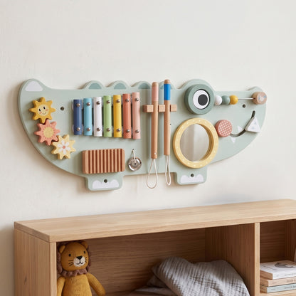 Tooky Toy Crocodile Wooden Activity Wall