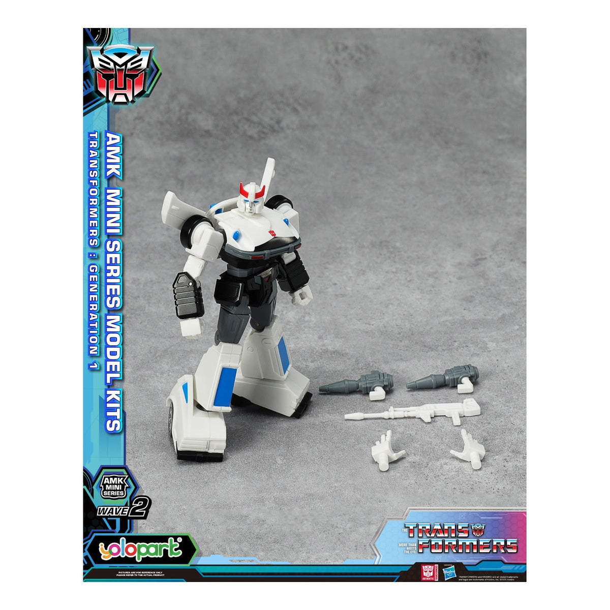 YOLOPARK Transformers G1 AMK Mini Series Wave 2 Prowl Model Kit 11cm
