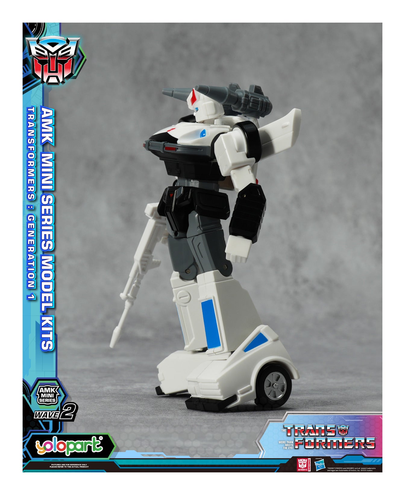 YOLOPARK Transformers G1 AMK Mini Series Wave 2 Prowl Model Kit 11cm