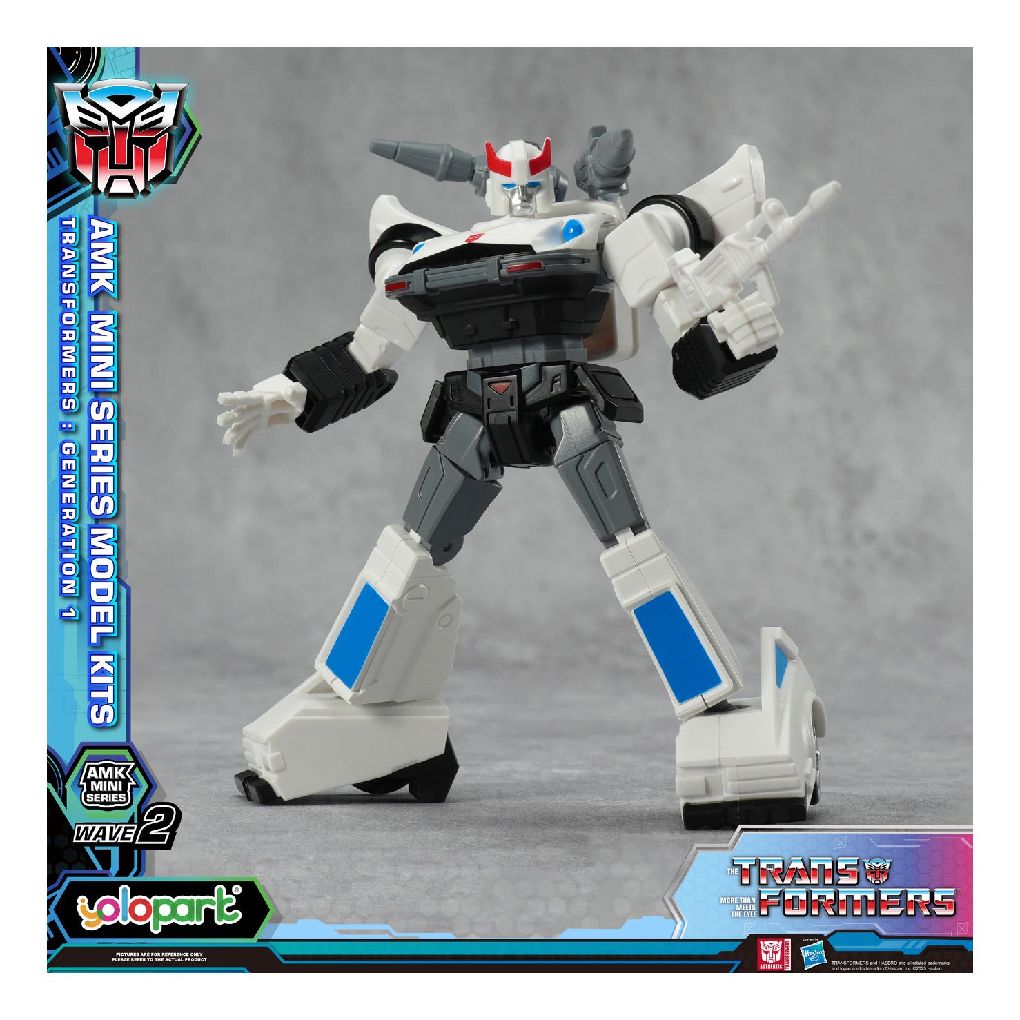 YOLOPARK Transformers G1 AMK Mini Series Wave 2 Prowl Model Kit 11cm