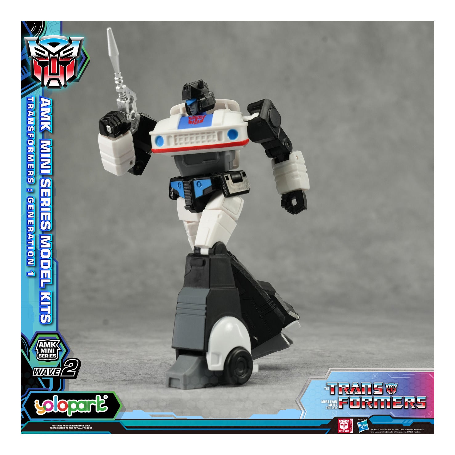 YOLOPARK Transformers G1 AMK Mini Series Wave 2 Prowl Model Kit 11cm