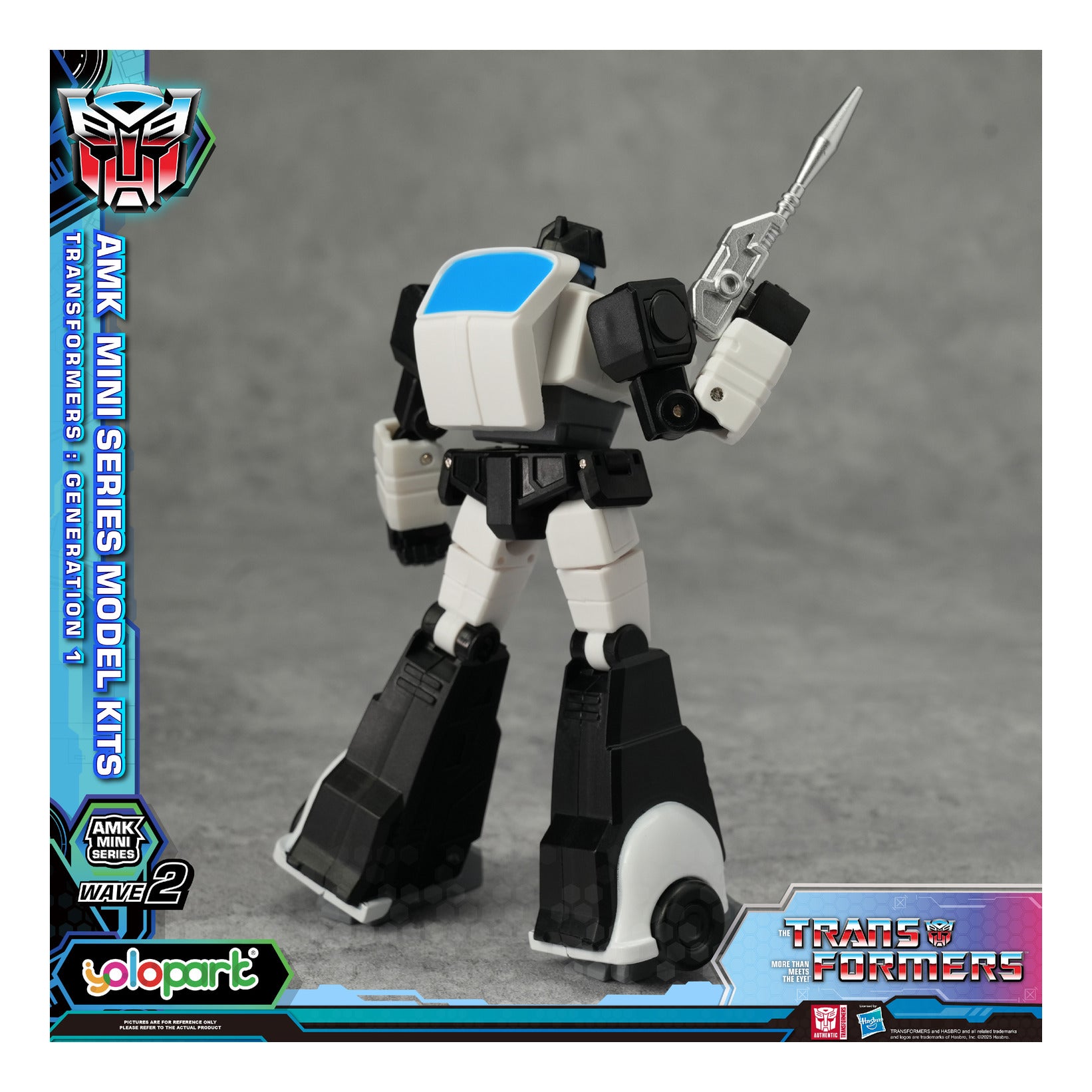 YOLOPARK Transformers G1 AMK Mini Series Wave 2 Prowl Model Kit 11cm