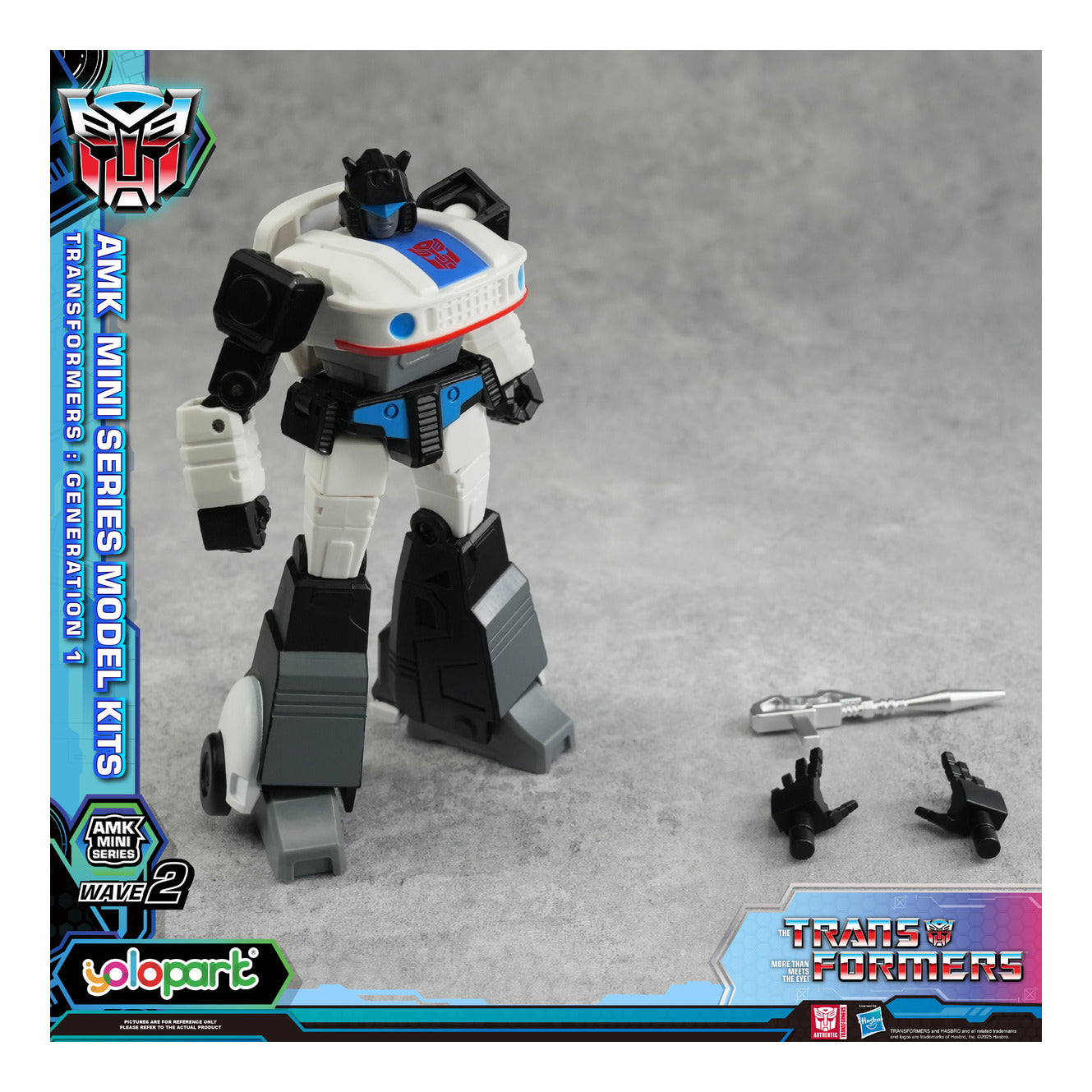YOLOPARK Transformers G1 AMK Mini Series Wave 2 Prowl Model Kit 11cm