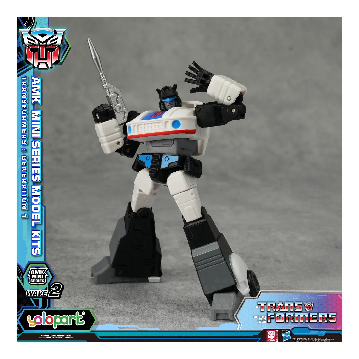 YOLOPARK Transformers G1 AMK Mini Series Wave 2 Prowl Model Kit 11cm