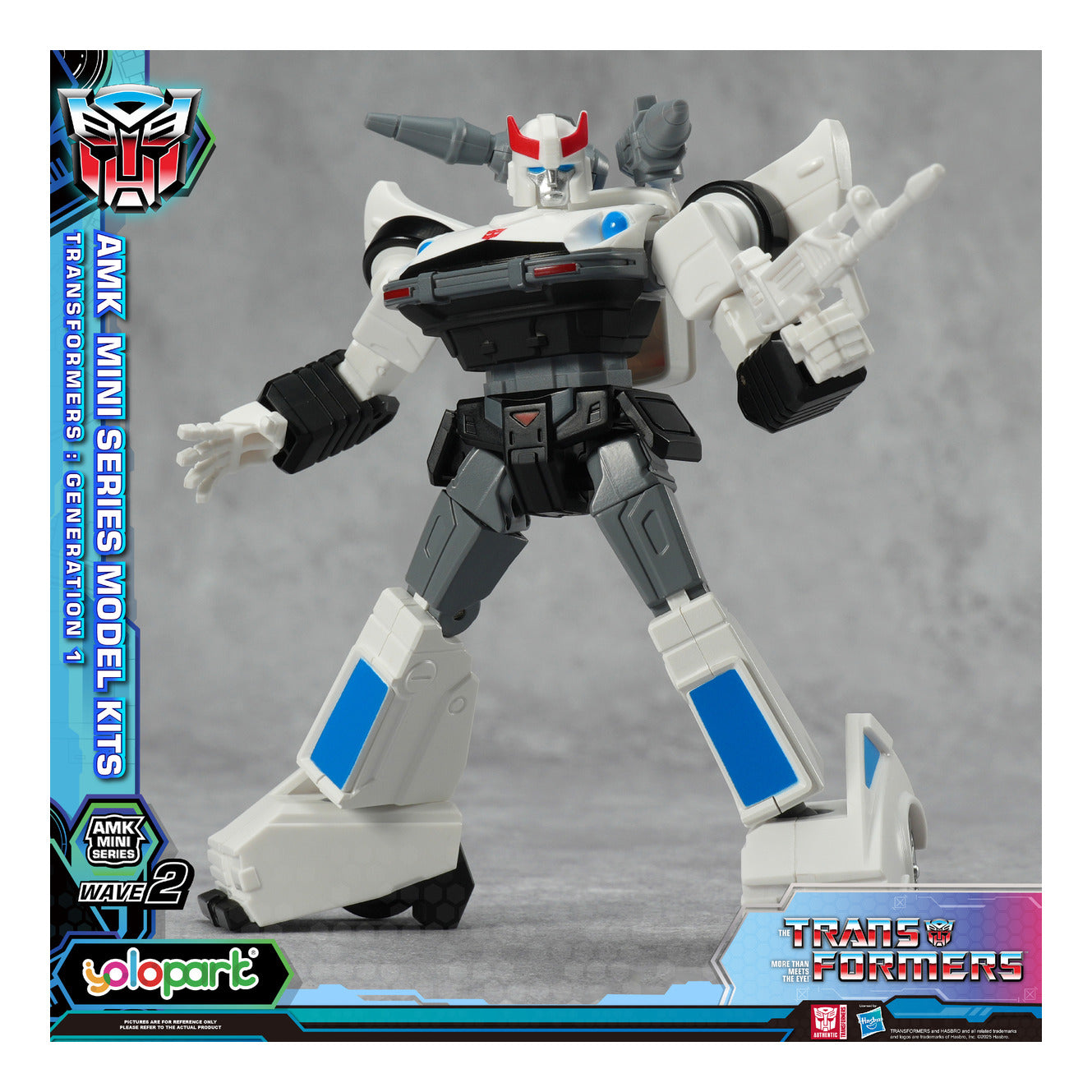 YOLOPARK Transformers G1 AMK Mini Series Wave 2 Prowl Model Kit 11cm