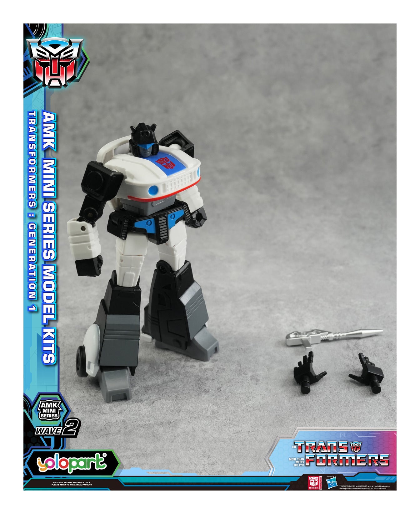 YOLOPARK Transformers G1 AMK Mini Series Wave 2 Prowl Model Kit 11cm