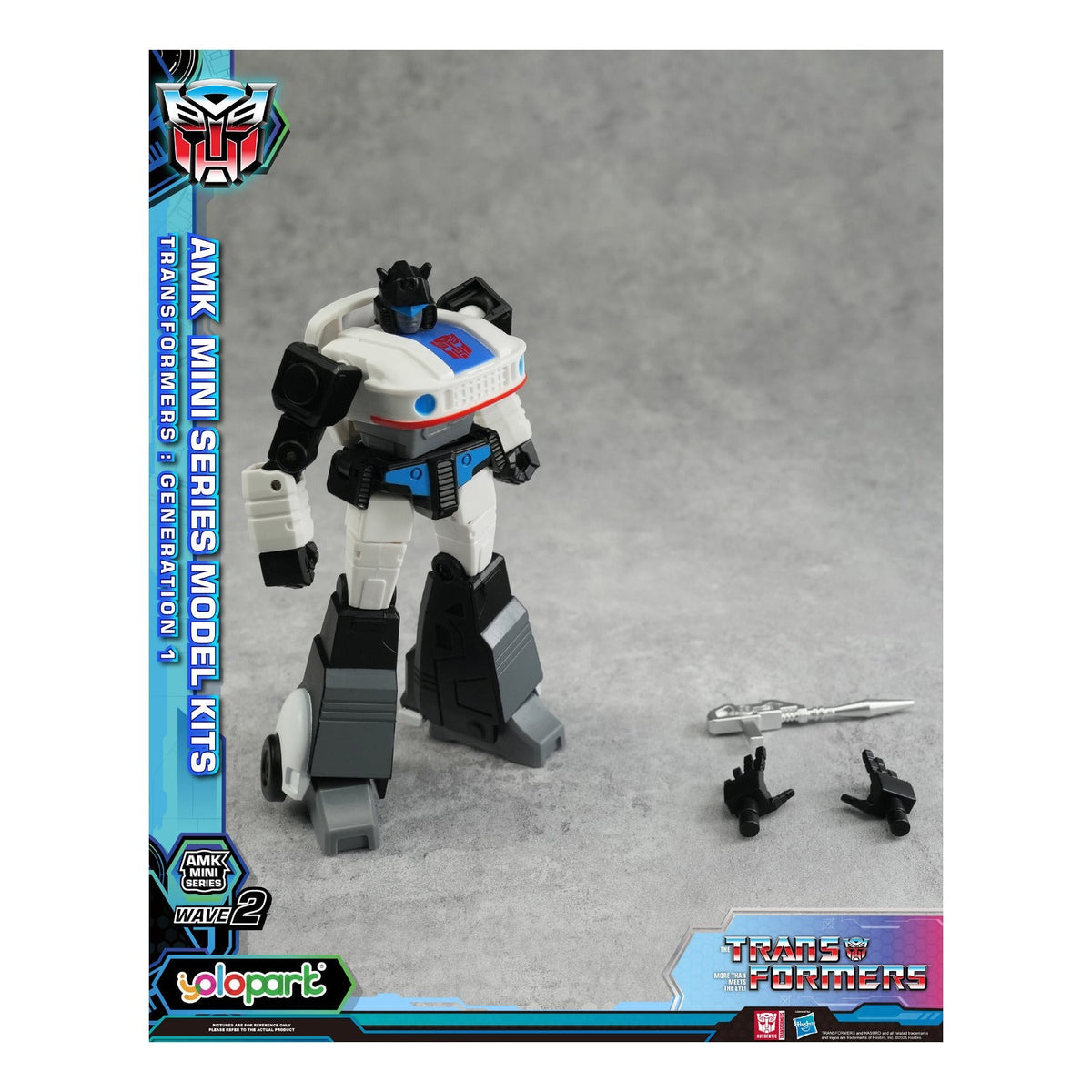 YOLOPARK Transformers G1 AMK Mini Series Wave 2 Prowl Model Kit 11cm