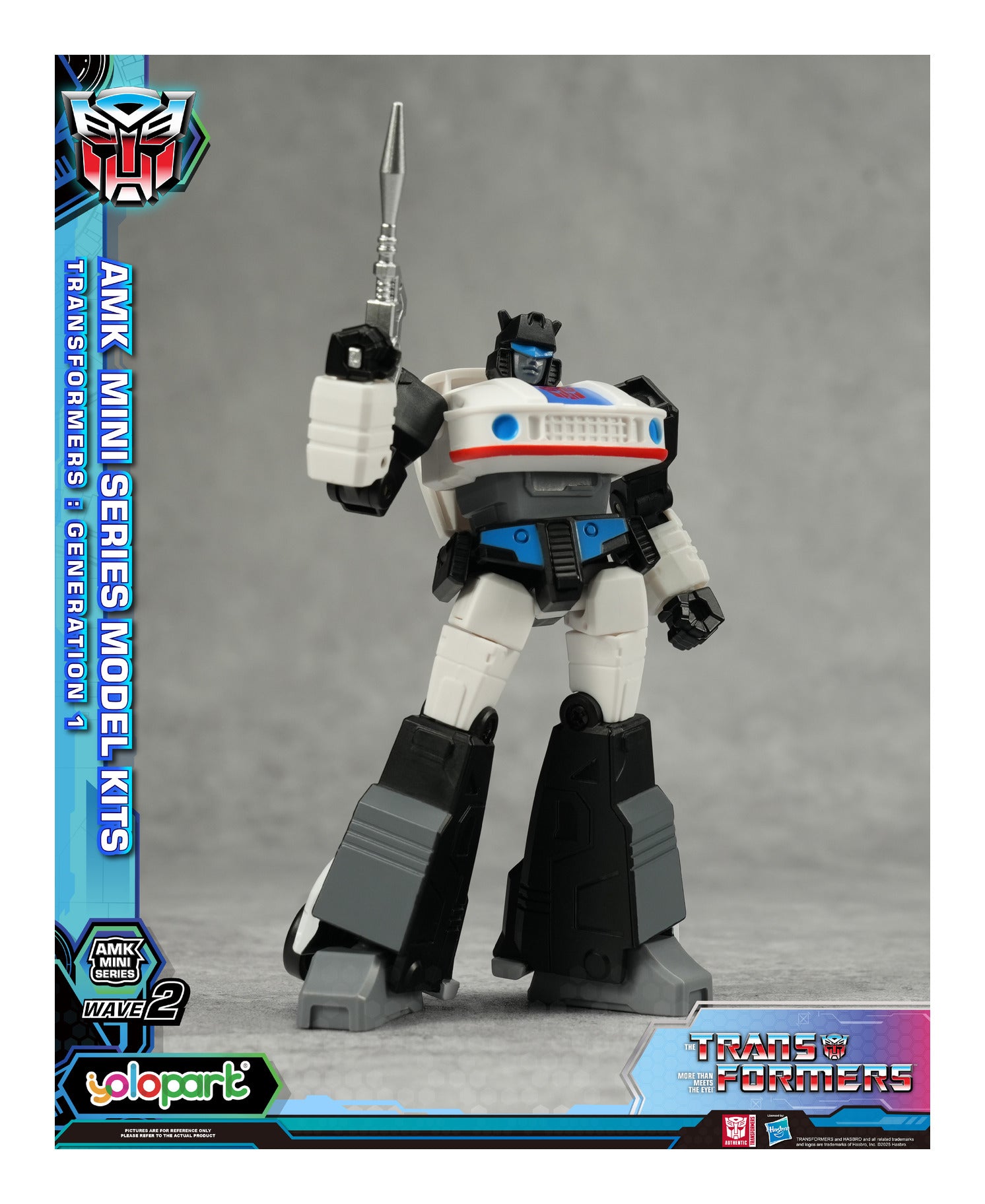 YOLOPARK Transformers G1 AMK Mini Series Wave 2 Prowl Model Kit 11cm